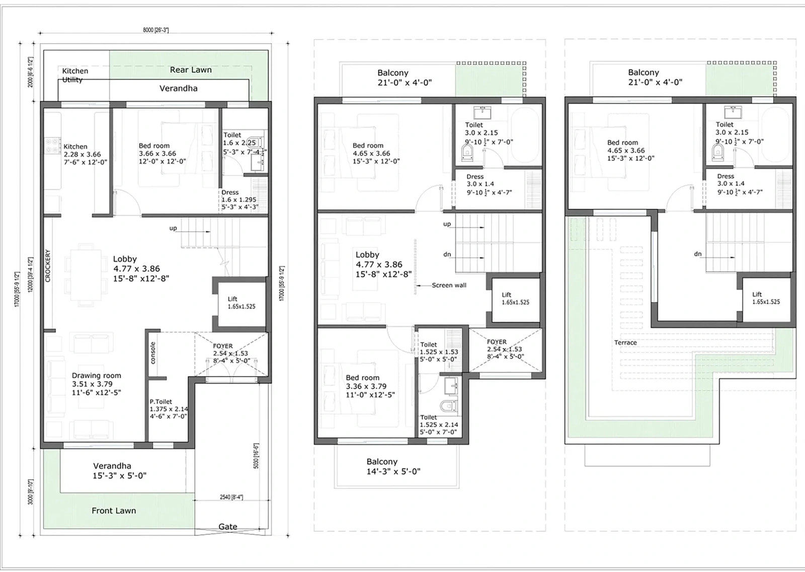 Compact Forest Villa floor plan